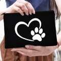 Miniatyrbild 4 av 6: Peace Love Dogs Print Kvinnor Kosmetiska väskor Love My Dog Cute Paws Dragkedja Sminkpåse Resor Toalettsaker Organizer Stor kapacitet W01910-TBWH-D