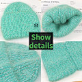 Miniatyrbild 4 av 6: Ins Solid Shiny Color Beanies SkulliesLetter Kvinna Fluffig Vinterhatt För Matchande Varm Mjuk Present letter logo15