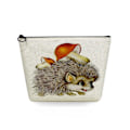 Miniatyrbild 1 av 3: 2022 tecknad igelkottsblomma printed kosmetisk väska för kvinnor Harajuku Casual Makeup-väskor Bärbar rese-toalettväska Case sn5714 Hedgehog Bag