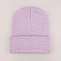 Miniatyrbild 1 av 6: Mössa Vinter för Kvinnor Män Pojkar Flickor Virkad Skullies Hatt Enfärgad Unisex Höststickad Mössa Cap Vilda Tillbehör light purple Head 45-60cm