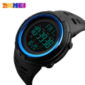 Miniatyrbild 1 av 6: Sportklockor för män Chrono Countdown Dual Time Armbandsur Herr Vattentät Digital Watch Man militärklocka Relogio Masculino black blue