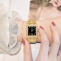 Miniatyrbild 3 av 6: WWOOR New Gold Watch 8858 Damklockor Ståltopp Lyxmärke Damarmband Klockor Damklocka Montre Femme Relogio Feminino Silver white(.362)