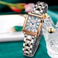 Miniatyrbild 3 av 6: LIGE Sunkta Watch Mode Retro Watch Vattentät romersk siffra Klocka Quartz Armband Klockor Montre Femme Ny Leather Silver blue