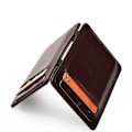 Miniatyrbild 2 av 6: Ny tunn vertikal herrplånbok Liten PU-läder elastisk bandväska Mini solid ID-korthållare Case för man Dark Brown