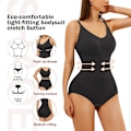 Miniatyrbild 4 av 6: MISTHIN Body Shaper Kvinna Platt Mage Push Up Rumpa Lyft Korsett Underkläder Colombia Fajas Gördel Magstrings Black XXXL