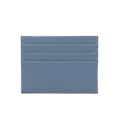 Miniatyrbild 1 av 6: Anpassad 100 % koläder Pebble Mönster Kreditkortshållare Smal plånbok Män Kvinnor Plånbok Pocket Card Custom Initial Letters Case grey blue 0695
