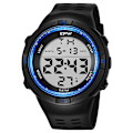 Miniatyrbild 2 av 6: TPW överdimensionerad 53 mm digital watch för manlig 5ATM simkalender Red