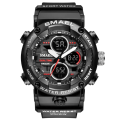 Miniatyrbild 1 av 6: SMAEL Watch Herr Vattentät LED Digital Klockor Stoppur Stor Urtavla Klocka För Man 8038 relogio masculino Herr Klockor Quartz BLACKWHITE