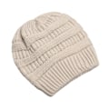 Miniatyrbild 1 av 6: 25 Färgade Enfärgade Beanies Kvinnor Stickade Beanie Hatt Mode Höst Vinter Varma Hattar SkulliesCap För Kvinnor Beige