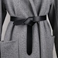 Miniatyrbild 2 av 6: Ny design ko äkta läder jeans knutna bälten för klänning Tunn dam bälte VARMT Inget spänne Joker Lady Knot Strap Mjuk kappa Party Camel 110cm