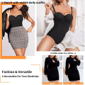 Miniatyrbild 5 av 6: BH Shapewear Body Kvinnor Waist Trainer Korsett Modelleringsrem Reduktiv görd Bantning Underkläder Kroppsformare beige mesh butt XL