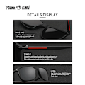 Miniatyrbild 5 av 6: Polarking Design Ny design polariserade solglasögon Män Modetrend Tillbehör Mansglasögon Solglasögon Oculos Gafas PL457 C2 Brown