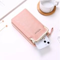 Miniatyrbild 6 av 6: Kvinnor Telefon Crossbody Väska Pu Läder Mini Shoulder Messenger Bag Rese Bärbar myntväska Kortväska Väskor för flickor Plånböcker Apricot