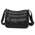 Miniatyrbild 3 av 6: Annmouler Mode Damväska Pu Mjukt Läder Axelväska Flerlagers Crossbody-väska Kvalitet Liten Väska Märke Röd Handväska Plånböcker crossbody bag 3