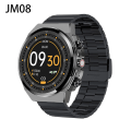 Miniatyrbild 1 av 6: TWS Wireless BT Headset Smart Watch Dam Herr 1,4 tum Blue Tooth Call Fitness Musik Sport Smartwatches 2 i 1 för Android iOS JM08 BKBK1M