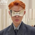 Miniatyrbild 2 av 6: Oversized Punk Sport Solglasögon Nya Kvinnor Män Lyxigt Märke Designer Solglasögon Goggle Kvinna UV400 Black Shades Glasögon Oculos Red As Shown