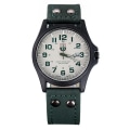 Miniatyrbild 4 av 6: Märke Sport Militärklockor Mode Casual Quartz Watch Läder Analog Herr 2020 Ny SOKI Lyxarmbandsur Relogio Masculino Khaki-A