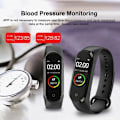 Miniatyrbild 3 av 6: M4 Smart Armband Bluetooth Multi Function Movement Clock Smart Watch för män och kvinnor Lämplig för Apple och Android Black
