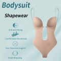 Miniatyrbild 4 av 6: Body Shapewear Body Djup V Body Shaper Rygglös stringtrosa med låg midja Dam Sheer Straps Push Up BHS Seamless Body Underkläder Type 1 Type 34