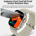 Miniatyrbild 4 av 6: AMOLED-skärm HK8 Pro Max Ultra Smart Watch Series 8 49mm High Refresh Rtae Compass Game NFC Smartwatch Herr Sportklockor 2.12\ Grey AMOLED Screen 49mm