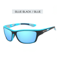 Miniatyrbild 1 av 6: Män Polariserad För män Utomhussport Ridning Vindtät Sandglasögon Solglasögon UV-skydd Sport Solglasögon Cyklar Solglasögon Black blue frame