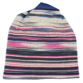 Miniatyrbild 6 av 6: LOVINGSHA Höst Vinter Randig Design Tunna Skullies Beanies Dam Mössor För män Mode Feminino Multifunktionsscarf BHT109 BHT078BEI One Size