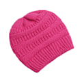 Miniatyrbild 1 av 6: 25 Färgade Enfärgade Beanies Kvinnor Stickade Beanie Hatt Mode Höst Vinter Varma Hattar SkulliesCap För Kvinnor Rose Red