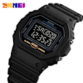 Miniatyrbild 2 av 6: SKMEI Multifunktionell Digital Watch Herr 2 Time Count Down Herrarmbandsur Mode Retro Manklockor reloj hombre 1628 Gray camo with box