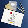 Miniatyrbild 1 av 6: Yo Soy Profesor Cual Es Tu Superpoder Spanska sminkväskor Lärare Canvas Penna Förvaringspåse Resetoalettartiklar Organizer Presenter W01323-TBWH-D