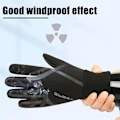 Miniatyrbild 3 av 6: 1 Par Reflekterande Lasermönstrade Motorcykelhandskar Vinter Höst Fleece Motorcykelhandske Pekskärmshandskar För Män Kvinnor Gray Touchscreen L