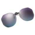 Miniatyrbild 1 av 6: Kvinnor Solglasögon Clip-on polariserade optiska glasögon Clip Diamond Cut Mirror Glasögon Anti-UV Driving Solglasögon Trendigt blue Polarized