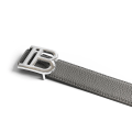 Miniatyrbild 1 av 6: 2022 Top Luxury Designer Märke Pin Spänne Bälte Män Hög kvalitet Kvinnor Klänningsrem i äkta läder för jeans Midjeband Grå grey silver 105CM