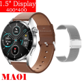 Miniatyrbild 1 av 6: Ny Smart Watch Herr Android GT3 IP68 Vattentät NFC Smartwatch Trådlös Laddning Bluetooth Ring Herr Watch för Br Le-Si Me smart watches