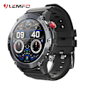 Miniatyrbild 2 av 6: LEMFO LF26 Max Smart Watch Herr Bluetooth Call Smartwatch IP68 Vattentät 360 HD Screen Standby för Android IOS Black silver