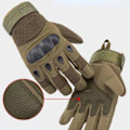 Miniatyrbild 5 av 6: Vinter Helfingerhandskar Herr militära taktiska handskar Utomhussport Motorcykel Cykelhandske Combat Army Fan Handskar Half finger-Green L