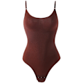 Miniatyrbild 1 av 6: Seamless Shapewear Body Kvinnor Magkontroll Kompression Kroppsformare Waist Trainer Slimmande underkläder i ett stycke Brown XS