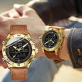 Miniatyrbild 2 av 5: Lyxmärke Herr NAVIFORCE 9144 Army Military Watch Digital Läder Sport vattentäta Klockor Kvarts Herrklocka Relogio Masculino GGLBN BOX