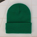 Miniatyrbild 1 av 6: Mössa Vinter för Kvinnor Män Pojkar Flickor Virkad Skullies Hatt Enfärgad Unisex Höststickad Mössa Cap Vilda Tillbehör grass green Head 45-60cm