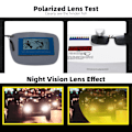 Miniatyrbild 5 av 6: VIVIBEE Mens Fishing Clip On Solglasögon för Myopia Glasögon Polarized UV400 Kvinnor Square Night Vision Driving Solglasögon 3 Jasper without case