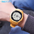 Miniatyrbild 6 av 6: Reloj Hombre Utomhus Digitala klockor Sport LED Män Big Dial Round Watch Luminous Casual Clock Multifunction Wrist Stoppur 2022 Red