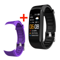 Miniatyrbild 1 av 6: C5S Smart Watch Dam Blodtrycksmätare Vattentät Pulsklocka Fitness Watch Armband För Android iOS Män Smartwatch Black Add DP  strap