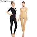 Miniatyrbild 2 av 6: Dam Fajas Colombianas Medical Grade Body Postpartum Helkroppsformare Snap-stängning Shapewear Post Fettsugningskorsett Nude M