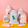 Miniatyrbild 2 av 6: 1 ST Transparent Vattentät Resekosmetikväska Case för kvinnor Badkar Smink Organizer Toalettartiklar Tvätt Skönhetssats Förvaringspåse 1pc Flamingo 16x20cm