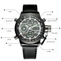 Miniatyrbild 5 av 6: AMST Digital Herr Watch Vattentät Armbandsur LED Quartz Klocka Sportklocka Man Stora Watch Herr Relogio Masculino AM3003 3003GBG with box