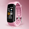 Miniatyrbild 1 av 6: Sport Smart Watch Herr Dam Smartwatch Elektronik Smart Klocka För Android IOS Fitness Tracker Nytt mode Smart-klocka C5S pink