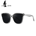 Miniatyrbild 1 av 6: Lyxmärke koreanska solglasögon Dam Monster Designer Gentle Men Trending Acetate Cateye Polarized Solglasögon Lady Shades UV400 GRAY UV400