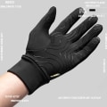 Miniatyrbild 5 av 6: ANGO Vinterhandskar för män Kvinnor - Uppgraderad pekskärm Kallt väder Thermal Varm cykelhandske för löpning Körning Vandring black XL
