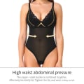 Miniatyrbild 5 av 6: Kvinnor Slimming Shapewear Body Bue Control Briefs Body Shaper Bröllopsfest Modellering Underkläder Stringtrosa Inbyggd BH Camisoles Beige L