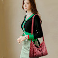 Miniatyrbild 5 av 6: Högkvalitativa lyxiga handväskor i läder Damväskor Designer Crossbody-väskor för kvinnor Nya Bolsa Feminina Sac A Main Style2-Burgundy