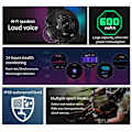Miniatyrbild 6 av 6: LIGE Smart Watch Herr 1,6 tum Full Touch Armband Health Monitor Sportklockor Bluetooth Call Smart Clock Herr Smartwatch Mesh belt black 600mA-Bluetooth call